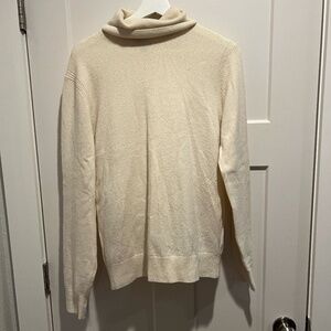 Todd Snyder Cashmere Cream White Turtleneck Sweater Sweatshirt Small S